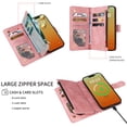 thumbnail image 4 of ETFAST Wallet Multi Card Zipper Magnetic Flip Leather Case For iPhone 15 Pro Max 15Pro 15Plus Shock Proof Phone Case, 4 of 6