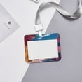 thumbnail image 6 of Kdxio Colorful Mediterranean Village Card Badge Holder Work Badge Sleeve for Office, School, Factory, ID Credit Cards, Driver Licenses and Passes, 6 of 7