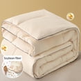 thumbnail image 4 of Home Quilt Queen White Lightweight Comforter Reversible Bedspread for All Season Soft Cozy Quilted Blanket Down Alternative Bedding (78.7''x59'' Beige)/ Home Decor, 4 of 7