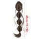 thumbnail image 3 of Clip On Ponytail Extension Twist Bubble Braid Design Heat Resistant Synthetic Fibre Hair Claw Clip Hairpiece for Women Dark brown, 3 of 4