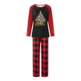 thumbnail image 2 of Meihuid Christmas Pajamas for Family Matching Pjs Set Xmas Striped Bottoms Pants Jammies for Kids Womens Mens, 2 of 9