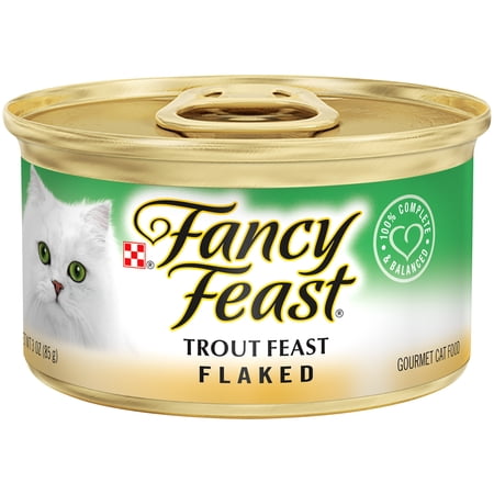 Fancy Feast Wet Cat Food, Flaked Trout Feast, 3 oz. Can