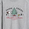 thumbnail image 3 of Peanuts - Farm Fresh Trees - Men's Long Sleeve T-Shirt, 3 of 6
