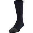 thumbnail image 4 of Under Armour 6 Pairs Socks Size Youth 13.5-4 Tech Crew Black Kids Boy's UA, 4 of 7