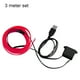 thumbnail image 5 of Speravity Tira de LED 3M, luz de neón Flexible, cable EL, línea de tubo de cuerda ambiental con controlador para fiesta de disfraces, decoración de Automoción decorativa y accesorios Rosado rojo Speravity VI000919-05B, 5 of 6