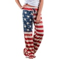 thumbnail image 1 of Women's High Waist Casual Floral Print Drawstring Wide Leg Pants, 1 of 7