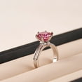 thumbnail image 4 of 3ct Moissanite Rings for Women D Color VVS1 925 Sterling Silver Diamond Rings Moissanite Engagement Anniversary Promise Wedding Rings for Women with Certificate, 4 of 9
