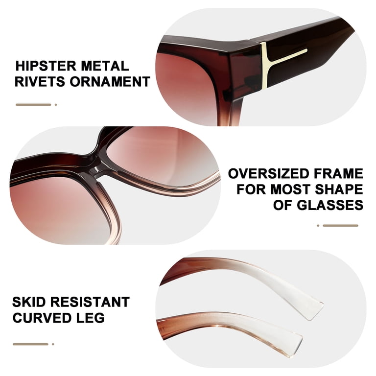 Joopin Wrap Around Polarized Sunglasses, Dark Mirrored photo 5