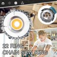 thumbnail image 1 of DPTALR 4 Inch Angle Grinder Disc 22 Tooth Chain Saw Wood Carving Cutting Disc Steel, 1 of 9