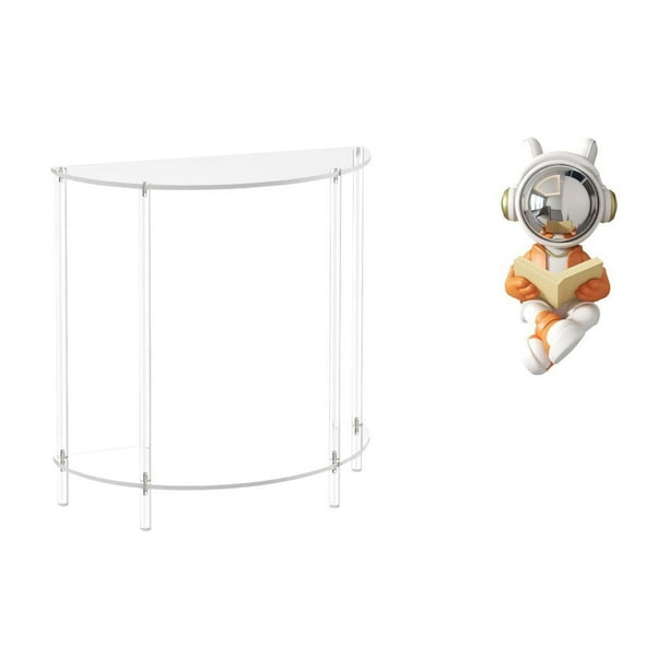 Mesa Auxiliar De Acrílico Para Baño Pequeño, Decoración De Sala De Estar Con Escultura De Astronauta, Centro De Mesa, Adorno De Mesita De Noche
