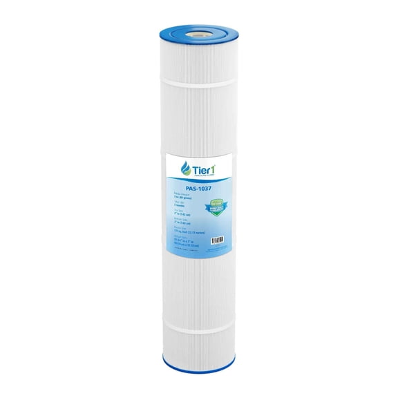 Tier1 Pool & Spa Filter Cartridge | Replacement for Hayward C5025, CX1280XRE, Filbur FC-1227, Pleatco PA131, Unicel C-7494 and More | 131 sq ft Pleated Fabric Filter