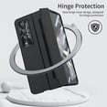 thumbnail image 5 of Dteck for Galaxy Fold 4 Case Hinge Protection Wireless Charging Hard Back with Non-Slip Shockproof Lightweight Slim Cover for Samsung Z Fold 4 5G 2022, Black, 5 of 10