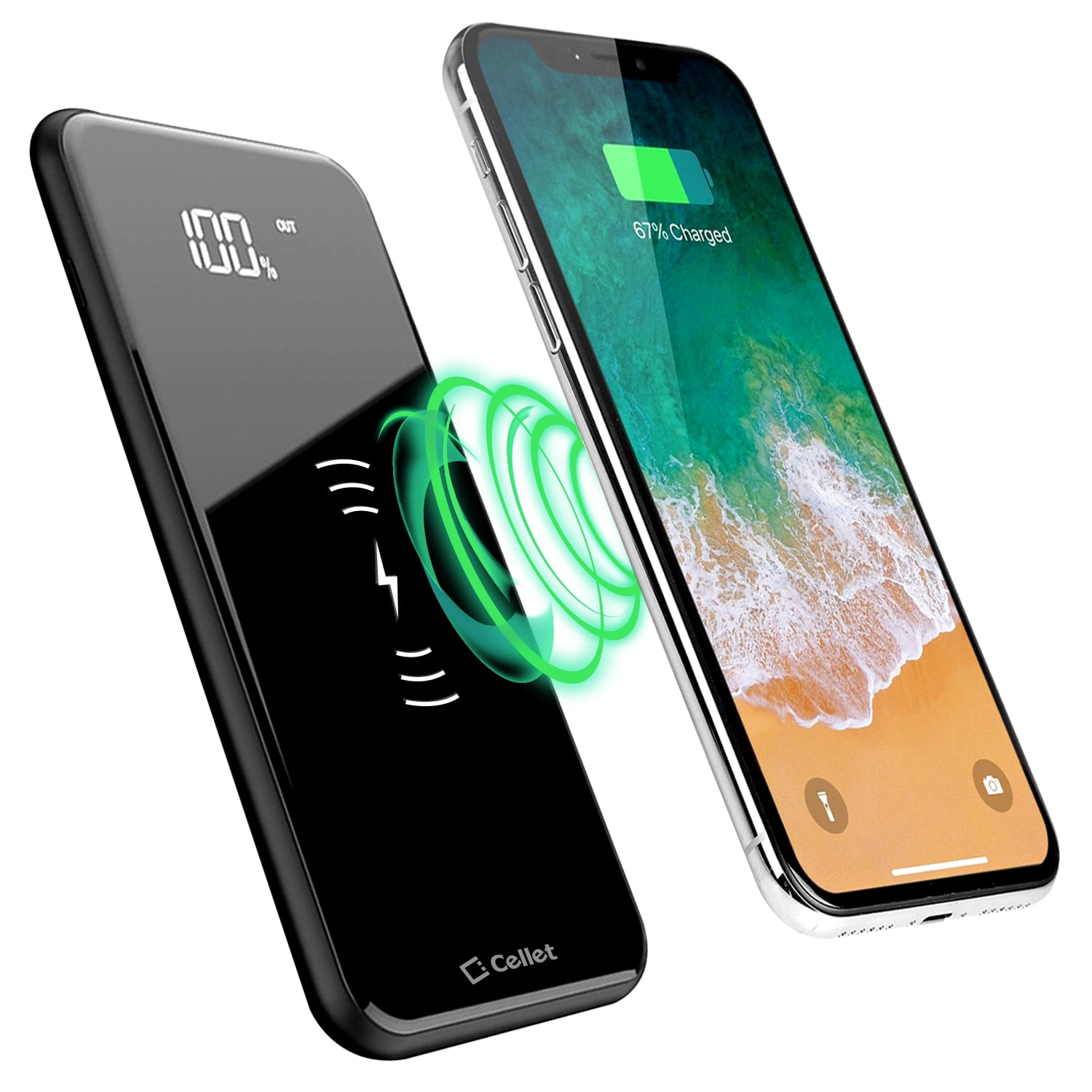 Qi Portable Wireless Charging Power Bank for iPhone Xs / Xs Max / X