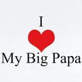 thumbnail image 2 of CafePress - I Love My Big Papa Infant Bodysuit - Baby Light Bodysuit, Size Newborn - 24 Months, 2 of 4