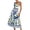 Blue, variant on Unir Women’S Tropical Parrot Print 2-Piece Matching Set, Sleeveless Square Neck Crop Top With High Waist Flowy Maxi Skirt, Smooth Lightweight Polyester Fabric, 2pcs, Sizes S To XXL
