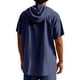 thumbnail image 3 of pstuiky Camisa de manga corta para hombre, Blusa de lino con capucha y manga corta para hombre, color liso, con botones y cordón ajustable camisas casuales para hombre xl, 3 of 8