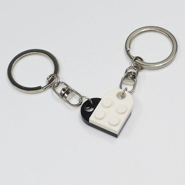 Cute Love Heart- Brick Keychain For Elements Key Ring Jewelry