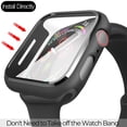 thumbnail image 4 of Compatible Apple Watch Series 5 / Series 4 Case 40 / 44mm with Tempered Glass Screen Protection, 360 掳 All-round Protective Case Ultra Thin Protective Case, 4 of 5