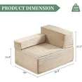 thumbnail image 2 of Modular Sectional Sofa U L Shaped, No Assembly Cloud Couch Plush Deep Seat, Living Room Furniture Boneless, 2 of 6