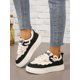 thumbnail image 4 of Women's Fashionable Color Block Beige Breathable Lace-Up Round Toe Sneakers For Casual And Sporting, 4 of 4