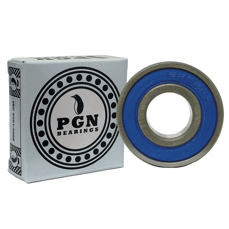 

PGN (100 Pack) 6202-2RS Bearing - Lubricated Chrome Steel Sealed Ball Bearing - 15x35x11mm Bearings with Rubber Seal & High RPM Support
