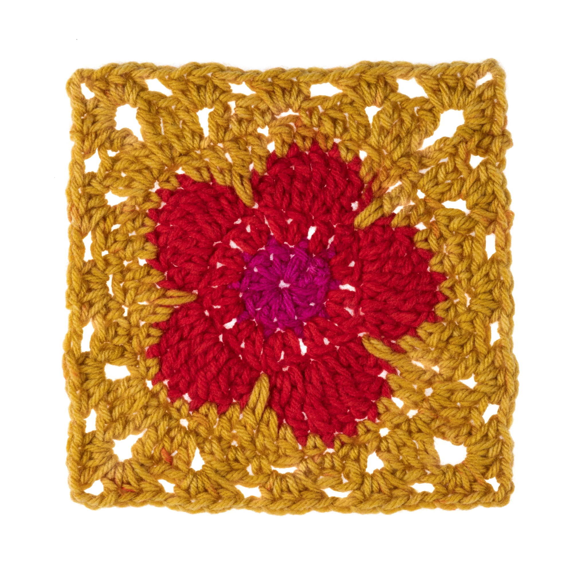 Red Heart® AIO Flower Power™ #4 Medium Acrylic Yarn, Poppy Star 8.8oz/250g 417 Yards 3pk