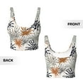 thumbnail image 4 of Yiaed Tropical Leaves Print Ladies Waistcoat Women Sports Vest Vest Sports Women Sports Top Yoga Vest for women-Small, 4 of 8
