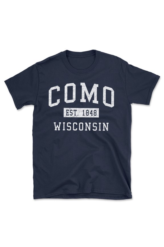 Como Wisconsin Classic Established Men's Cotton T-Shirt