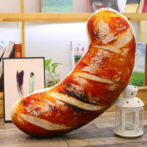 Simulation Food Pillow, 3D Toy Cushion Pillow Plush Toy 50cm Soft Sofa Living Room Bedroom Car Decoration(Simulation Sausages) Best Gift for Friends Kids Adult Birthday Gifts