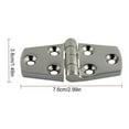 thumbnail image 4 of Dalazy Charnière d'Armoire en Acier Inoxydable Charnières Robustes 6 Trous Connecteur de Contrôle Accessoires de Pont RV Composants Connecteur 38*76mm 38*76mm, 4 of 6