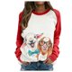 thumbnail image 2 of Puntoco Suéter de manga larga con estampado de ovejas y perros para mujer Puntoco Puntoco-33, 2 of 5