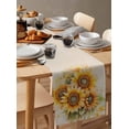 thumbnail image 6 of Boanket Sunflower Table Runner - 60 Inch Long, Kitchen Dining Table Runner Dresser Scarves, Blooming Spring Floral Summer Leaf Farmhouse Decor for Coffee Tables Wedding Party Banquet, 6 of 8