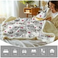 thumbnail image 4 of Shih Tzu Sherpa Throw Blanket - Super Soft Fuzzy Cozy Warm Red Hearts Dog Blanket Thick Plush Fluffy Blankets for Teen Girls Women Couch Bed Sofa Chair Men Boys Gift (Throw, 50x60 Inches), 4 of 6