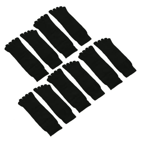 

Toe Socks Five Finger Socks Lightweight And Breathable Soft And Comfortable Comfortable To Wear For Home For Travel Black