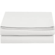 Elegant Comfort Luxurious Durable 1500 Thread Count White Microfiber Flat Sheet, King – Wrinkle-resistant