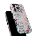 thumbnail image 6 of DesignSkinz Scratch-Resistant Hard Slim Case Compatible with iPhone 14 Plus (Compatible with MagSafe) - Coral & Blue Grunge Watercolor Floral, 6 of 9