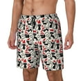 thumbnail image 2 of Daiia Christmas Cat Mens Swim Trunks Swim Shorts Quick Dry Swim Shorts with Mesh Lining Pockets-3X-Large, 2 of 9