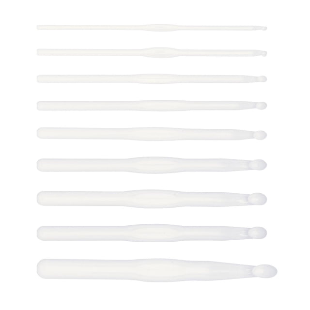 Pack of 9 Acrylics Crochet Hook Set Ergonomic Handle Crochet Hook 3-10mm 12mm Crochet Hook for Crocheting Sweater Hat