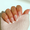thumbnail image 2 of Ellie Vincy Press On Glue On Nails - Classic French White Tip | Medium Almond Shape, 30 Piece Set with Glue and Sticky Tabs, 15 Sizes, 2 of 5