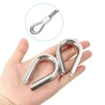 thumbnail image 5 of uxcell 12mm 1/2 Inch Wire Rope Thimble 2Pcs Cable Thimbles 304 Stainless Steel for Boat, 5 of 6