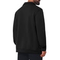 thumbnail image 3 of Men's Casual Shacket Button Long Sleeves Trucker Jacket for Everyday Wear L Black, 3 of 6