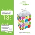 thumbnail image 3 of Clean Cubes 13-Gallon Pop-Up Trash Bins, 6-Pack, Birthday – Disposable, Collapsible, with Fitted Trash Bags, 3 of 7