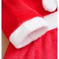 thumbnail image 4 of WIBACKER 0-18M Christmas Baby Girl Santa Claus Costume Velvet Long Sleeve Dress with Hat Infant Xmas Party Cosplay Set, 4 of 11