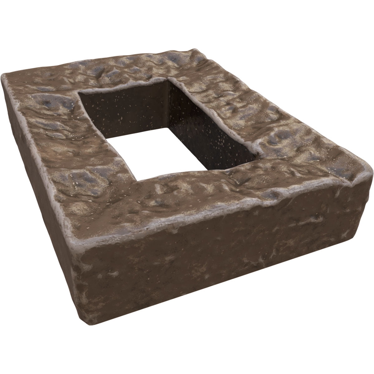 Ekena Millwork 4"W x 3"D x 7 7/8"H Universal Electrical Cover for EverStone Faux Stone Siding Panels, Willow Peak