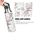 thumbnail image 4 of Yayeee 20oz Insulated Water Bottle Double Wall Stainless Steel with Flip Straw Lid, Purple Wildflowers, 4 of 7