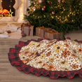 thumbnail image 5 of Sigee Wildflowers Vintage for Christmas Decoration Tree Skirt Christmas Plaid Tree Skirt,Christmas home decor Holiday Tree Skirt Fits TChristmas Tree-30", 5 of 6