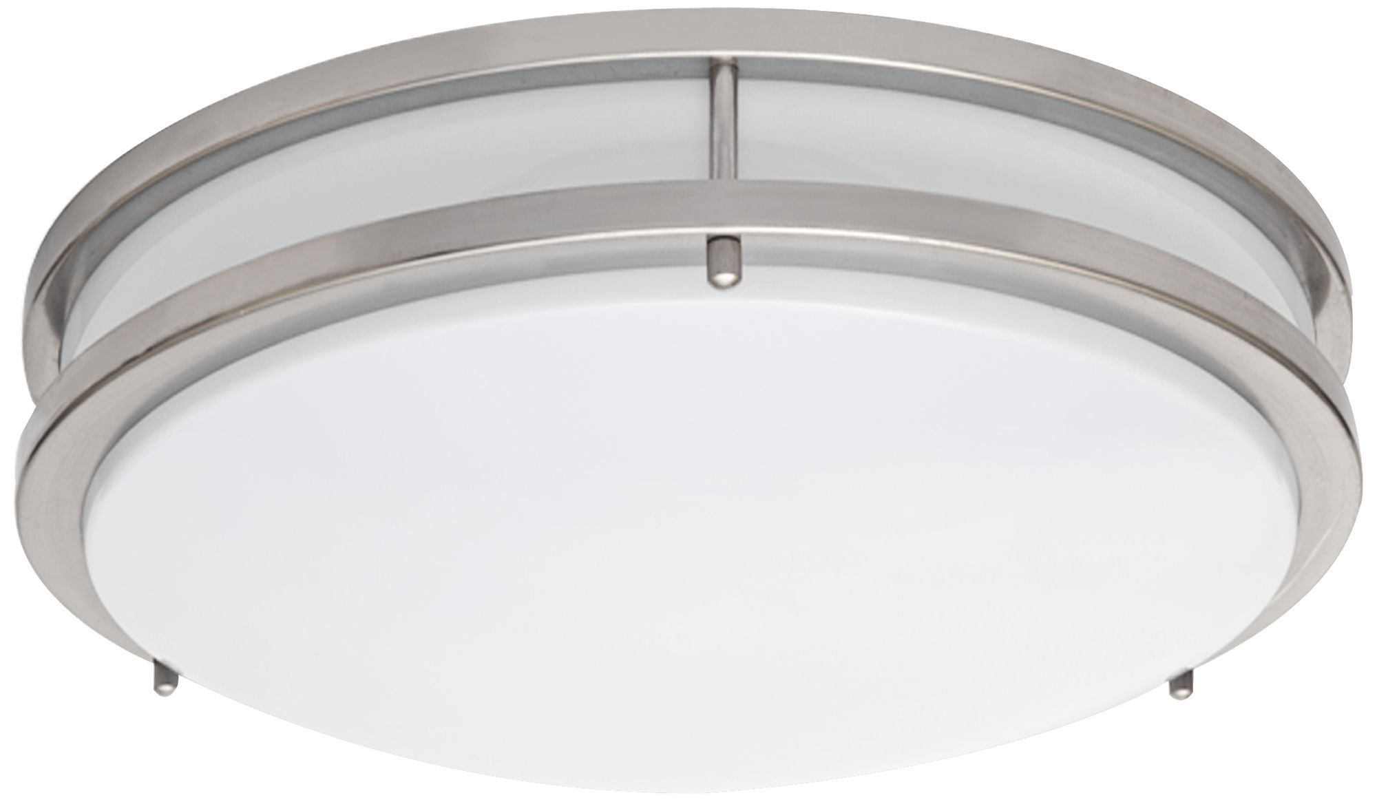 Brushed Nickel 10" Wide Flushmount Led Ceiling Light