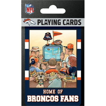 MasterPieces Officially Licensed NFL Denver Broncos Fan Deck Playing Cards – 54 Card Deck