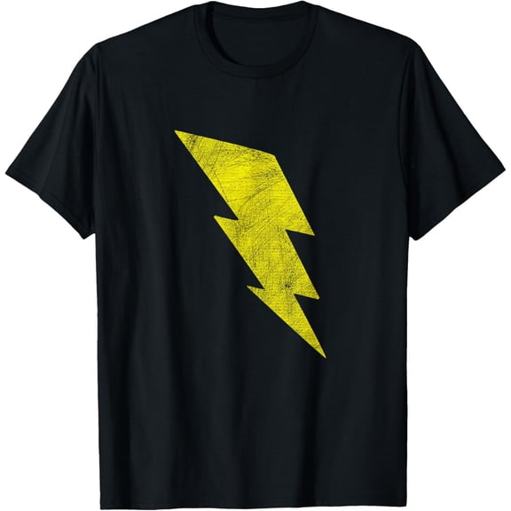 t-shirt Yellow Lightning Bolt Graphic Tee Printed Women Men Kids T-Shirt mens t shirt,black,women,funny,misfits,men,journey