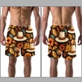 thumbnail image 3 of luoweisi Men's Beach Shorts Quick Dry Swim Trunks with Mesh Lining Thanksgiving Hat XL, 3 of 5